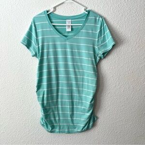 Time and Tru Maternity Short-Sleeve Stripe Tee Size Medium
